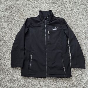 Kids Puma Black Full-Zip Jacket